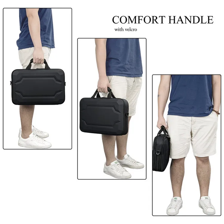 15.6 Inch Bags in Black Colour Multipurpose Hard Cover Case Laptop Bag