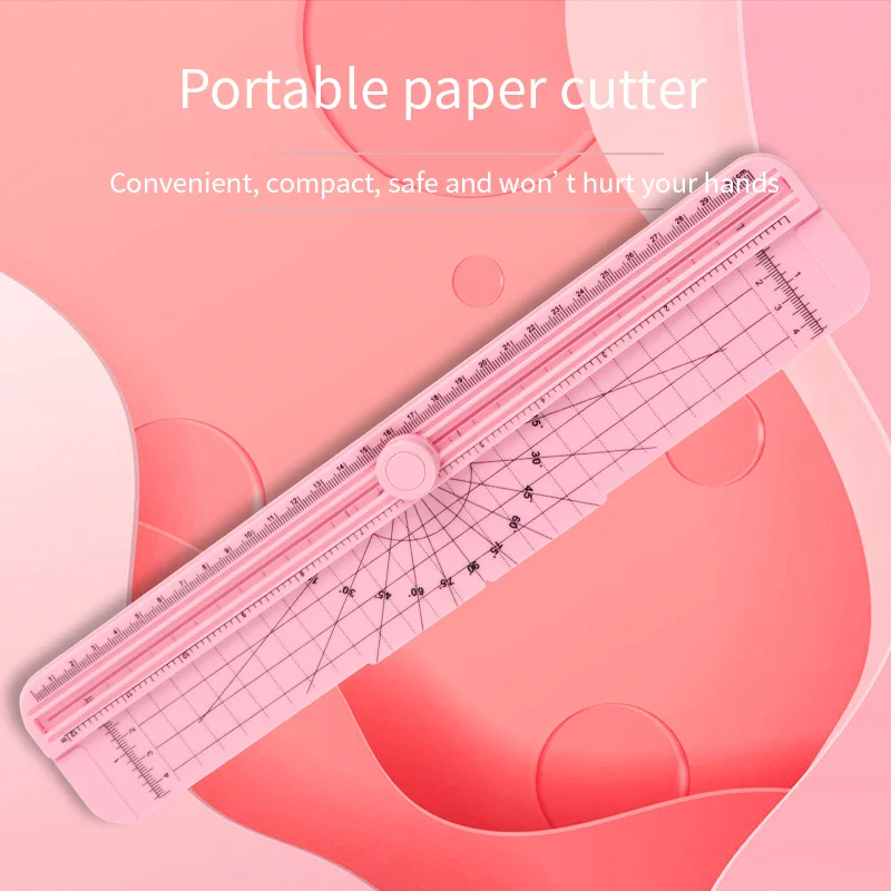 A4 small hand account child safety sliding paper cutter with automatic security safeguard for household