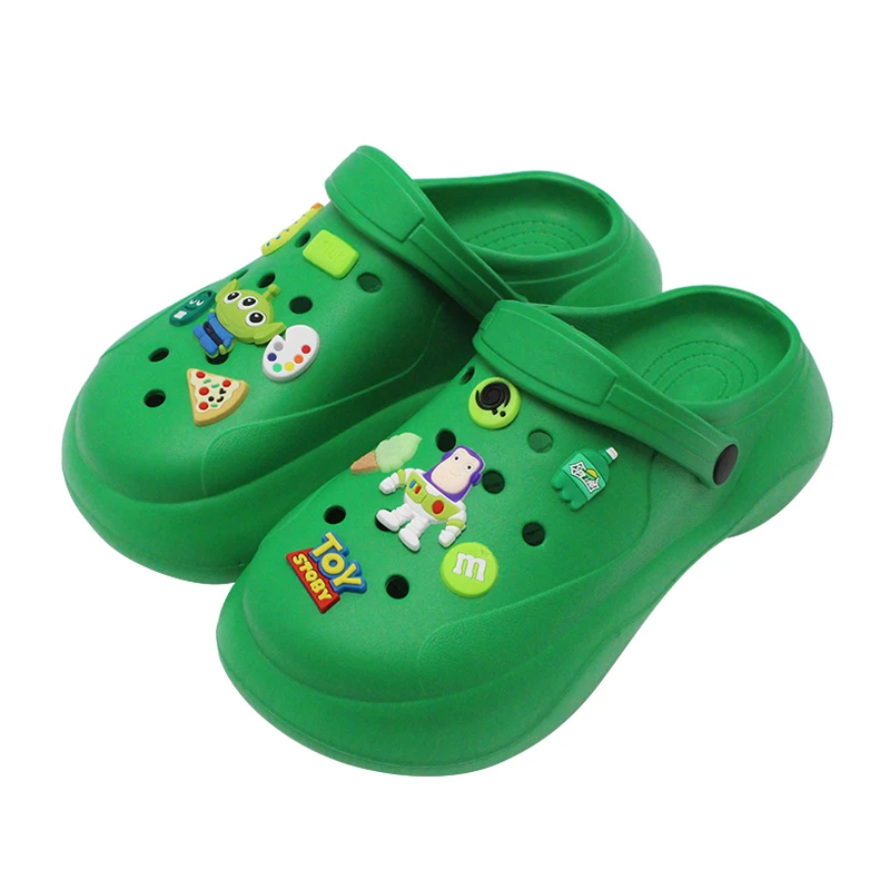 GRS Women EVA Wedge EVA comfortable clog pillow fashion clog Thick soled clog with charms