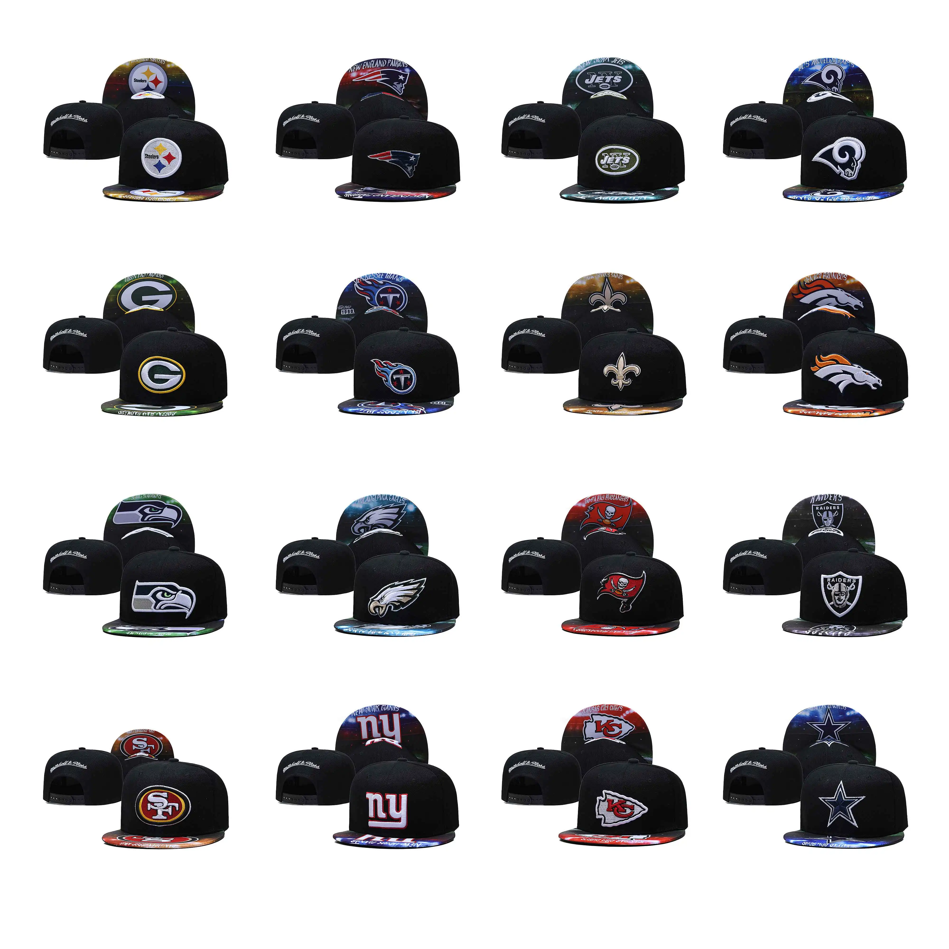 Stock Embroidery Logo Football Team cincinnati bengals Alanta Falcons 49er New York Baseball Cap Sports Hat And Cap