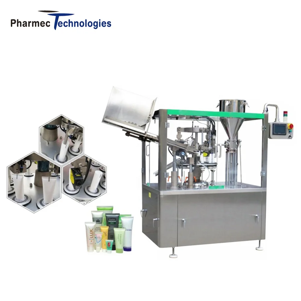 Automatic Cosmetic Liquid Cream Ointment Toothpaste Soft Tube Filler and Sealer Plastic Tube Filling Machine