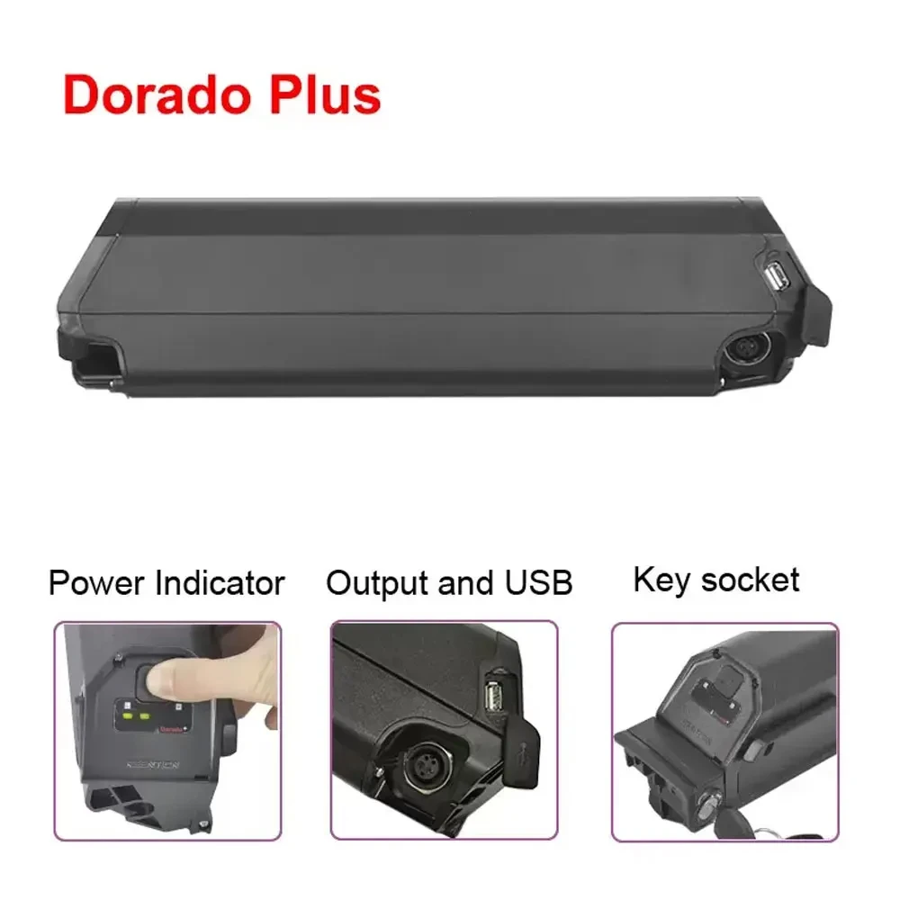 Electric bicycle lithium battery pack Max reention dorado 36V 48v 52V 10Ah 13ah 20ah 25ah 30Ah ebike battery