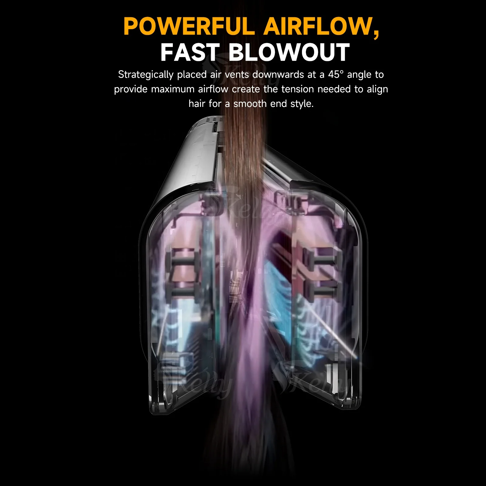 Airstrait  Air hair Straightener  Duet Style 2-in-1  Hot Air Styler high speed BLDC motor hair dryer  secador de pelo