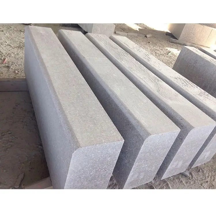 Современный стиль бордюры дешевый садовый гранит серый бордовый Камень прямоугольный камень