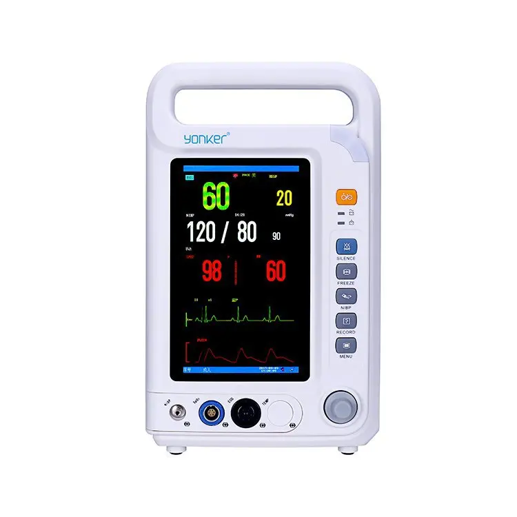 Hospital Emergency Monitor Multiparameter Monitor Portable Mini Ambulance Patient Monitor