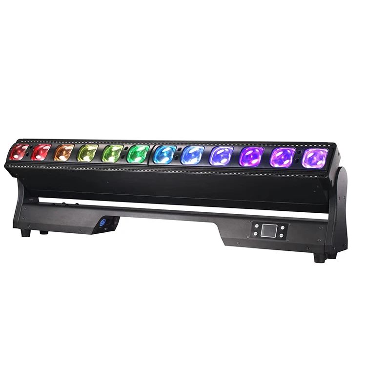 12*40W With Auxiliary  LED Moving Head Beam Matrix Light With Zoom+Pixel control Led Bar Shaking Light