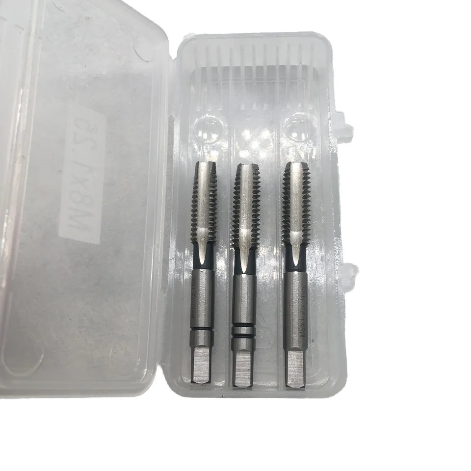 High speed steel hand Tap 3pcs HSSE tap M3 M4 M5 M6 M7 M9 hand tap set DIN352