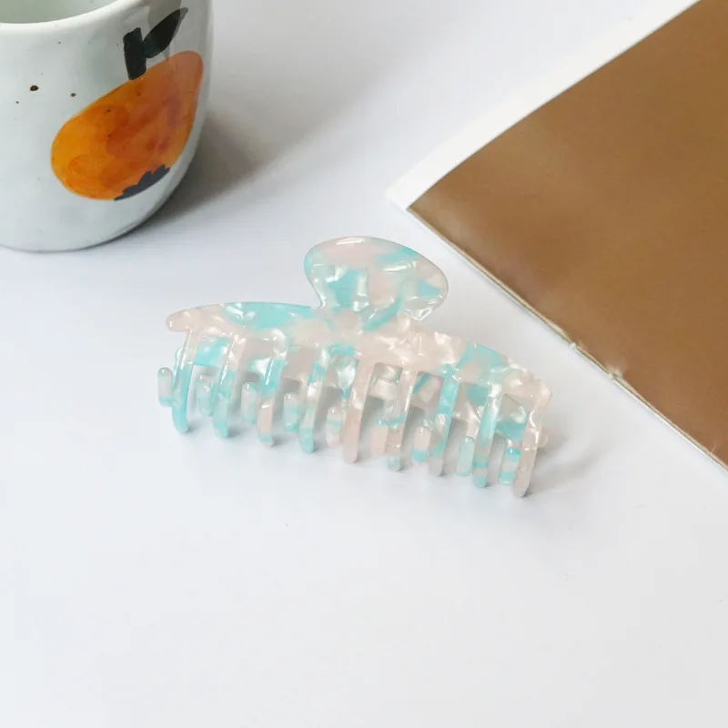 New Banana Shape flocking hairpin  9.5cm  female retro large catch clip back head clip headdress velvet hair claw