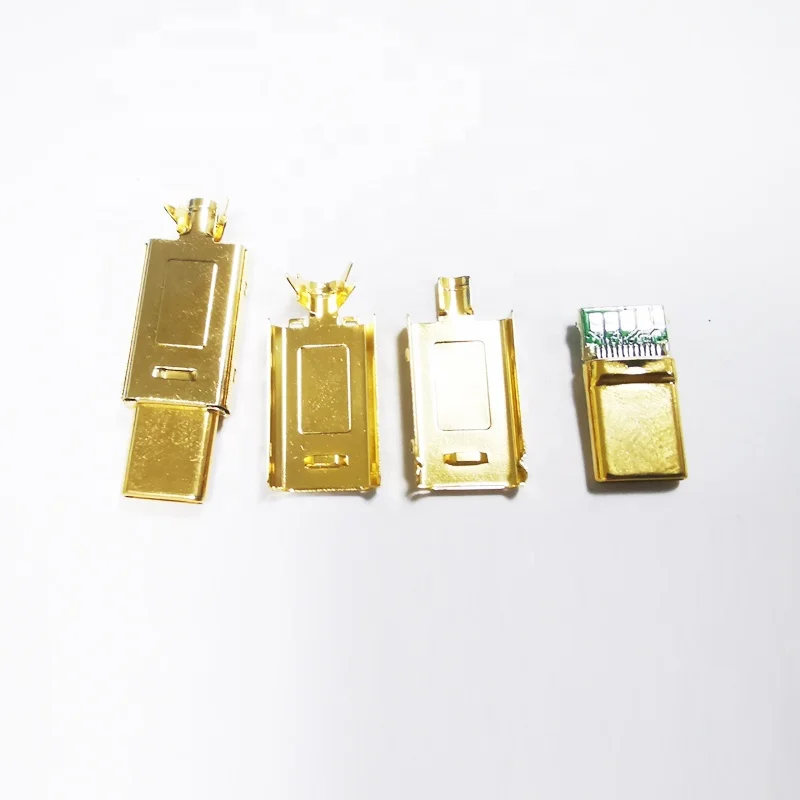 5A 30V USB 3.1 usb Type C Male DIY Solder Plug Connector Socket Attached PC Board for usb data cable