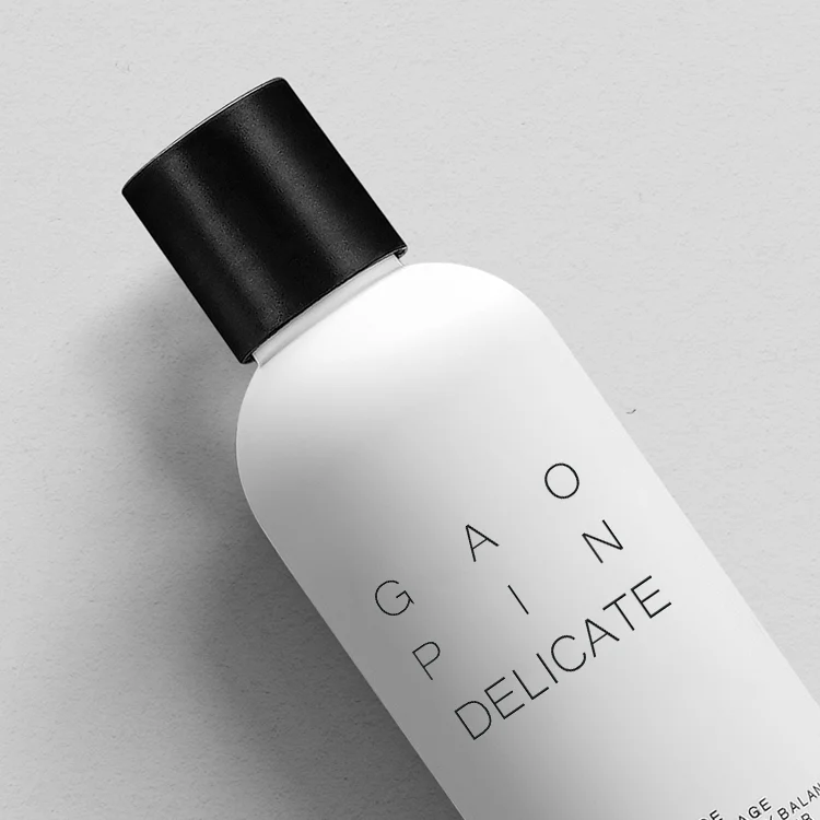 Soft touch hdpe bottle white PCR 250ml 300ml 350ml 400ml 500ml plastic conditioner shampoo packaging