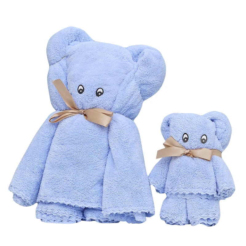
Creative Animal Custom Towel Gift Set 100% Cotton Wedding Gift Bear Shape Towel Gift 