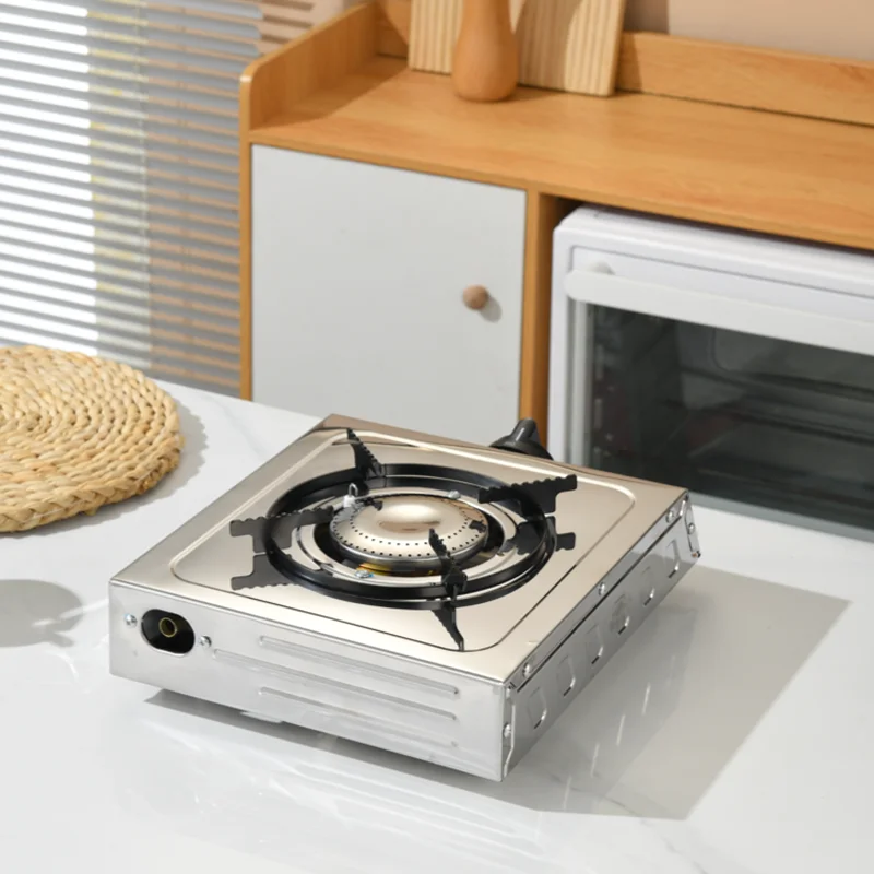 Fashionable Design Burner Gas Cooker Outdoor Stove Table Mini Cooktop Outdoor Stove Camping Portable Gas Stove Single Burner