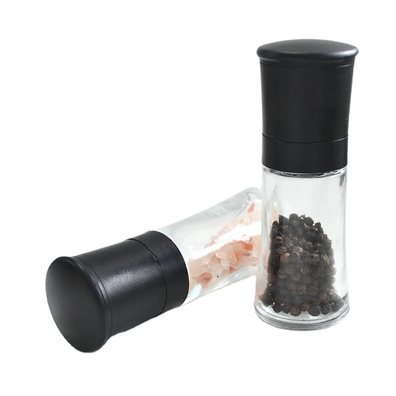 100ml Salt and Pepper Mills with Glass Bottle