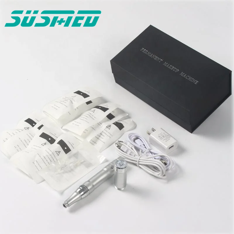Rechargeable Permanent Makeup Wireless Tattoo Machine Pen Digital Permanent Makeup Machine Piercing Gun with battery