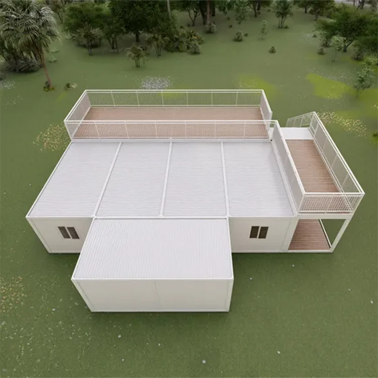 DXH wholesale custom cheap ready prefabricated flat pack houses container prefab home villa with full bathrooms for germany
