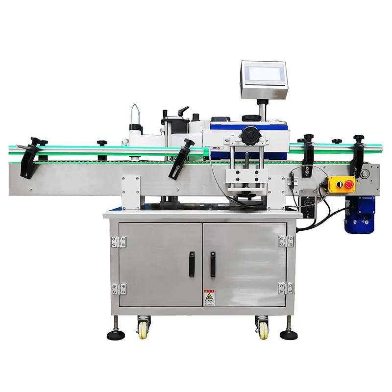 Automatic Small Round Bottle Positioning Wet Glue Sticker Labeling Machine