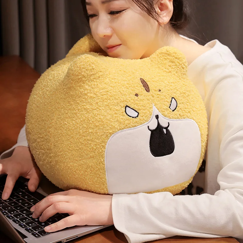 New Popular Cartoon Cat Pillow Cat Cushion Expression Cat Home Decoration Plush Toy