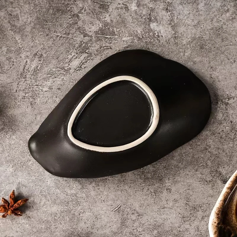 Wholesale 5 Inch Japanese Retro Porcelain Dessert Melon Seed Snack Sushi Plate Dish