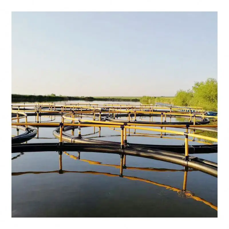 PE100 HDPE Pipes 180mm  For Deep Ocean Floating Fish Farming round Cage