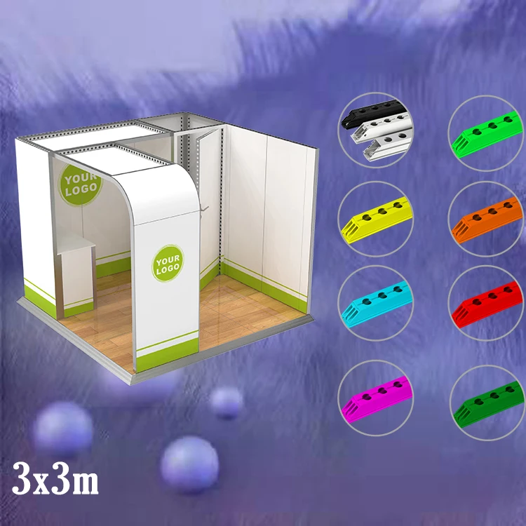 Modular M Series System Matching Different Plates Modern Portable Flexible Heavy Duty Trade Show Booth Design for world expo