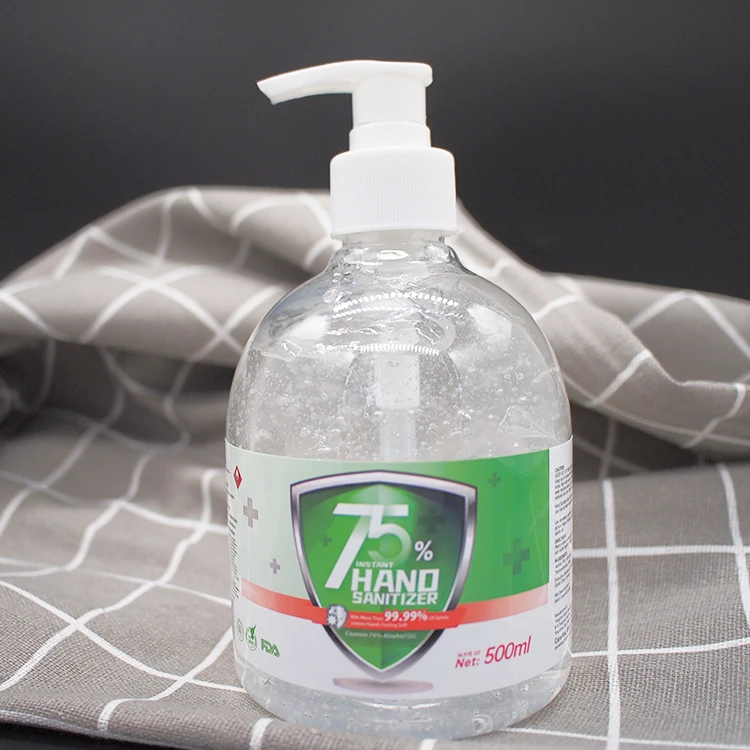 China hand sanitizer manufacturer fda approved liquid 75% alcohol antibacterial gel 500ml hand sanitiser