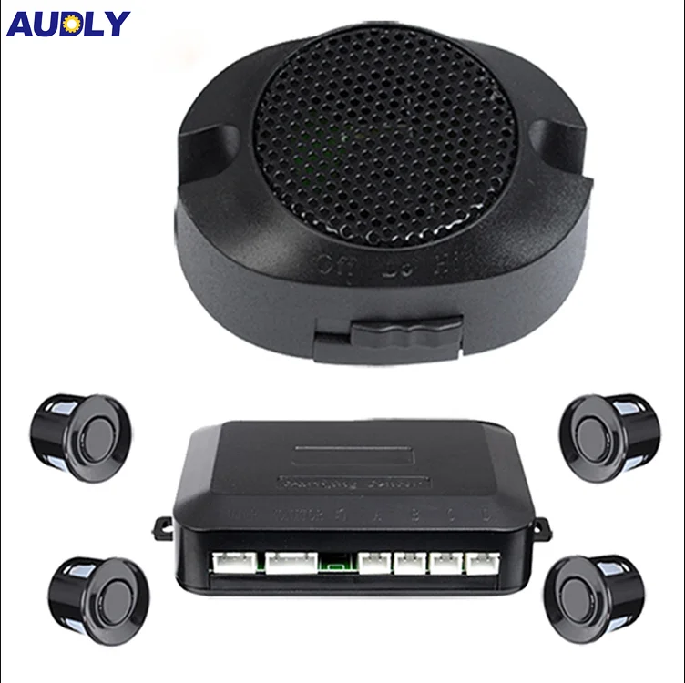 Buzzer or Voice 4 Sensors Reversing Parking Sensor Car Parking Sensor System -40 C~80 30-45DAYS Neutral Box Universal Standard