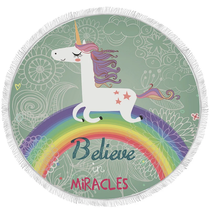 Hot selling high quality Cute cartoon horse series pattern microfiber beach towel