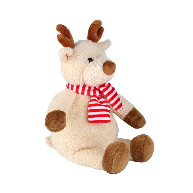 Custom Cheap Plush Toy Christmas Deer Stuffed Animal Soft Toys For Children