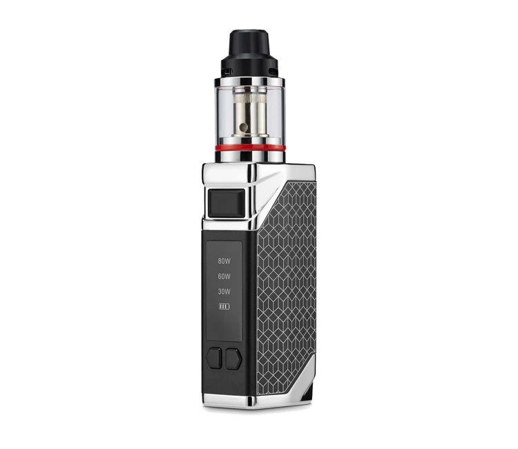  Нержавеющая сталь 80 Вт vape ручка светодиодный дисплей 2 0 мл танк электронная сигарета E набор для начинающих с электронной сигаретой наливка