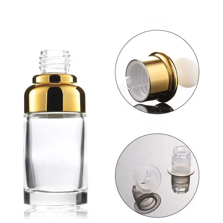 modern novel design round pink gradient bottle oil dropper bottle 20 30 50 ml with gift box packaging and customized logo