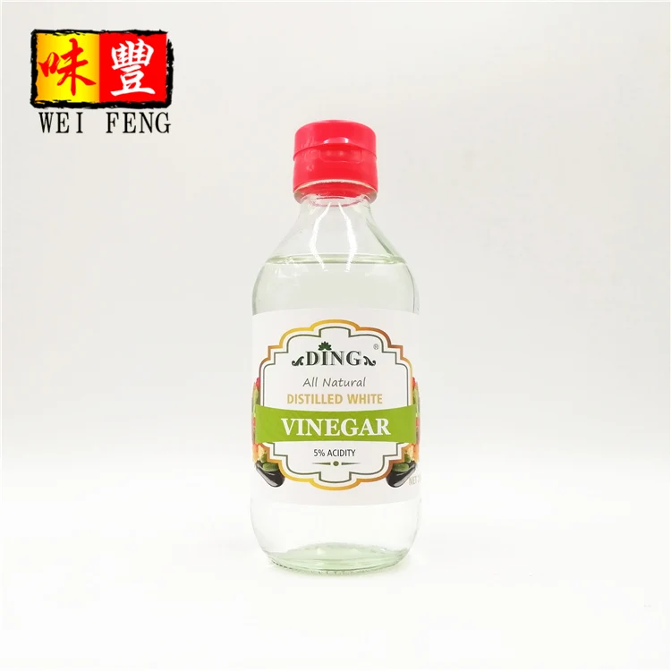 Chinese Factory OEM Service IFS BRC HACCP Certification Natural Corn Material 200ml White Distilled Vinegar