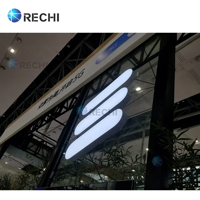 Подсветка магазина RECHI буква и фаска для мобильного телефона 3D эпоксидная смола светодиодный канал световая С