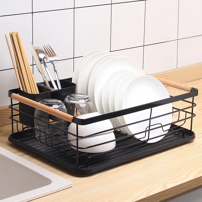 Kitchen Accessories Single Layer Extended Exspandable Over Sink Dish Rack Drainer