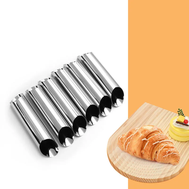 15 pcs Non-stick Stainless Steel Baking Cones Pastry Roll Horn Croissant Mold Cream Cannoli Tubes