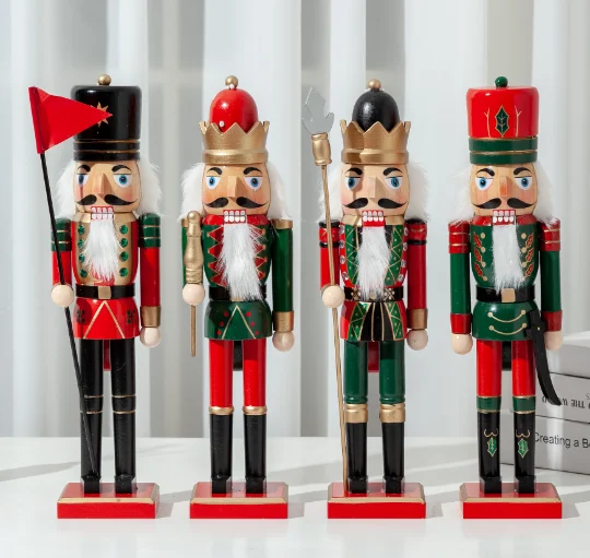 M58339 38cm wholesale 4PCS PER SET Christmas decorations wooden nutcracker SOLDIER