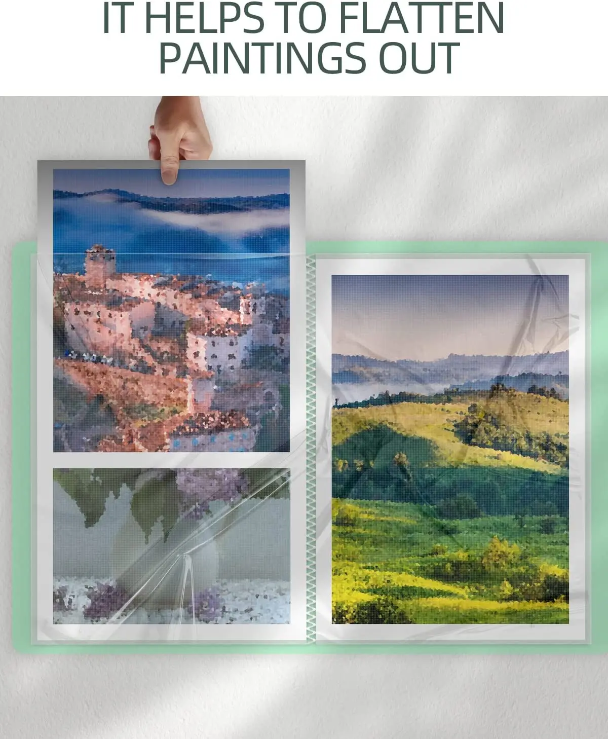 A3 Diamond Art Storage Book for 30x40 Diamond Painting,30 Pages Diamond Painting Presentation Portfolio Folder for Artwork