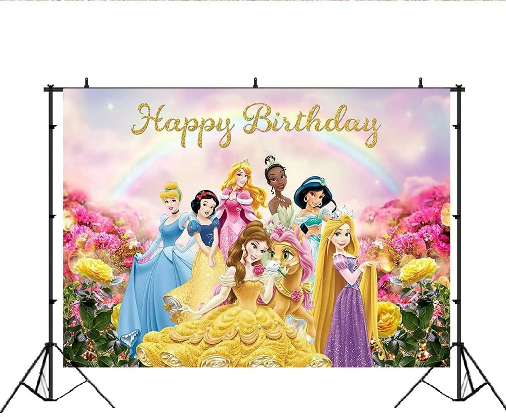 Фон для фотографирования детей и девочек на день рождения 5 х3 фута с карманом для шеста замок снег лед принцесса фон Стена торт стол