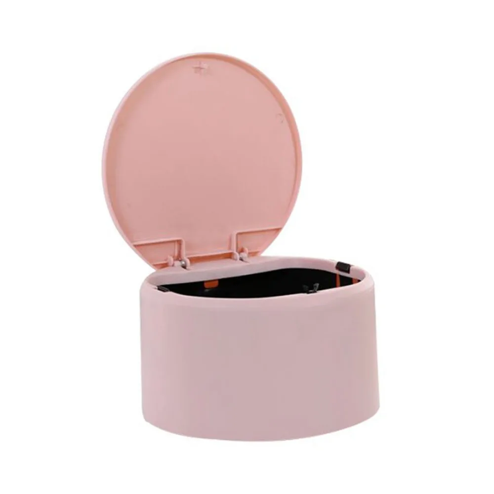 
WH589 High Quality Mini Round PP Press Trash Garbage Can for Desktop Office 