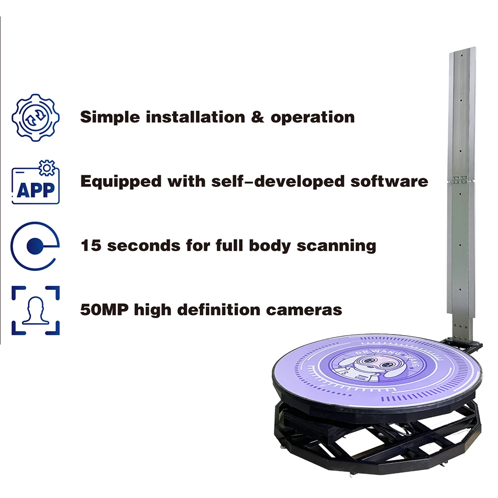 Высокое качество 3D сканер модель 360 градусов панорамный поворот настраиваемый подарок человеческого тела Оптовая поставка оборудования