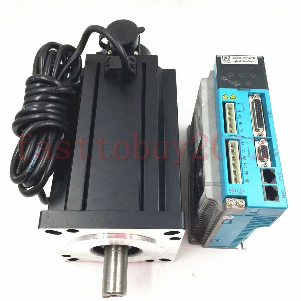 
130mm nema 54 closed loop cnc stepper motor controller kit130J12205EC-2500+3HSS2208H 