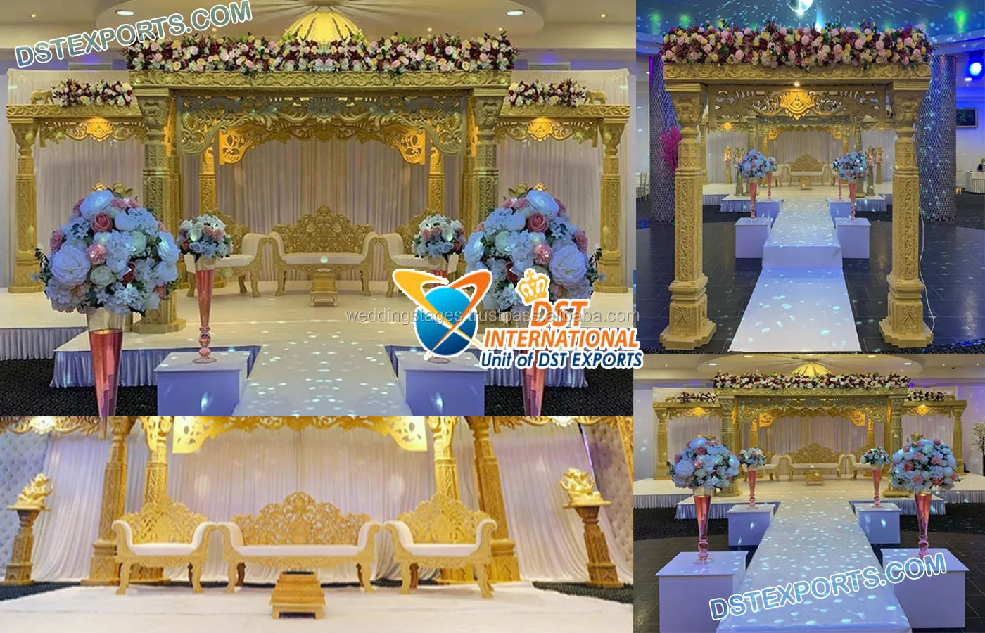 South Indian Wedding Maharaja Crown Mandap Marvelous