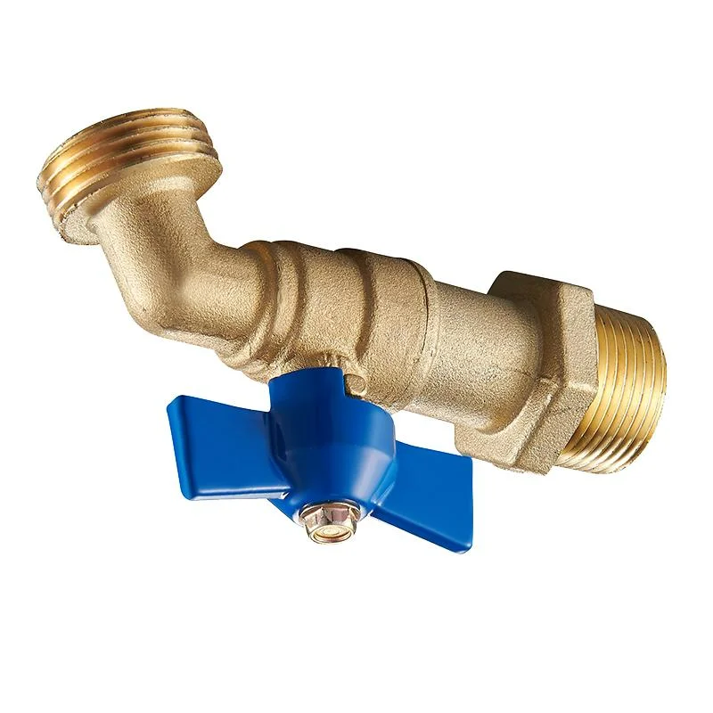 Lead Free 1/2' 3/4' 1/4 Turn Hose Bibb Valve For Washing Machine Control Water