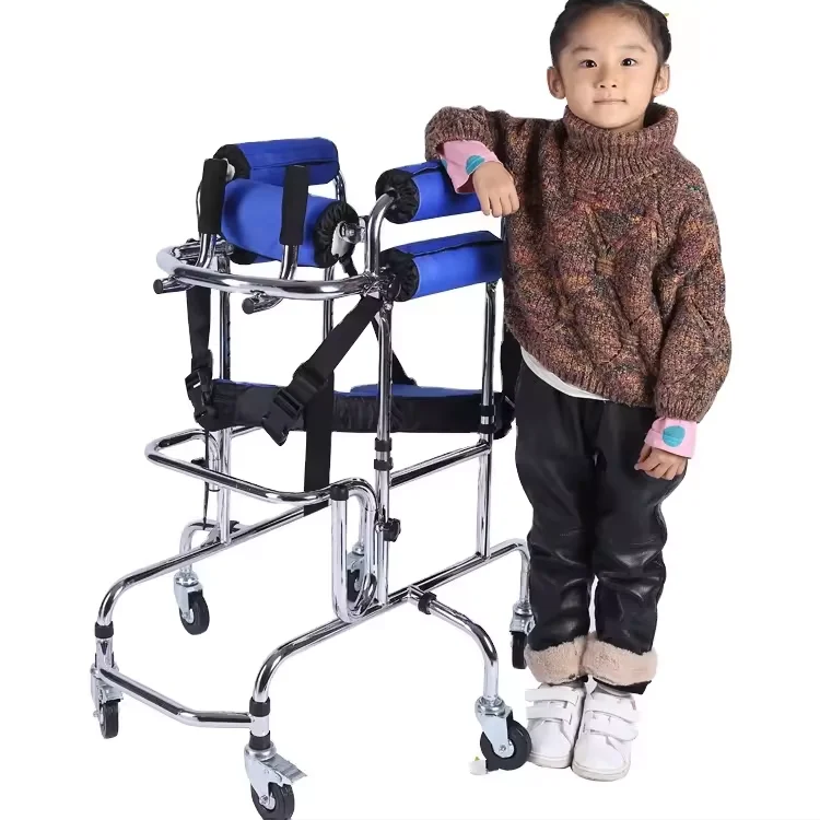 Stainless Steel Rehabilitation Standing Frame Walker & Rollator for Disabled People