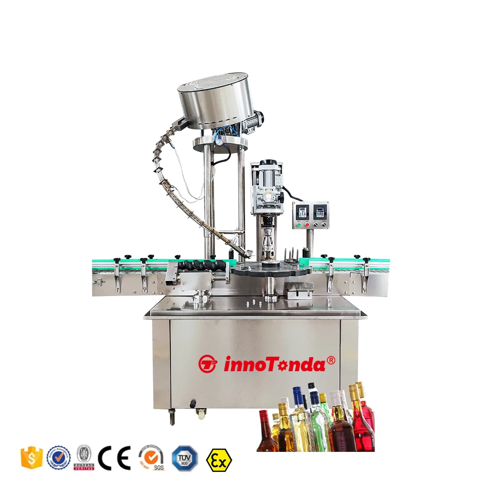 automatic ropp aluminum screw bottle cap machine auto capping machine