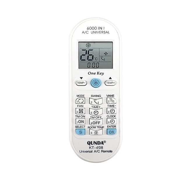 6000 in 1 universal A/C Remote Control  air conditioner remote control ac remote control for Qunda e08