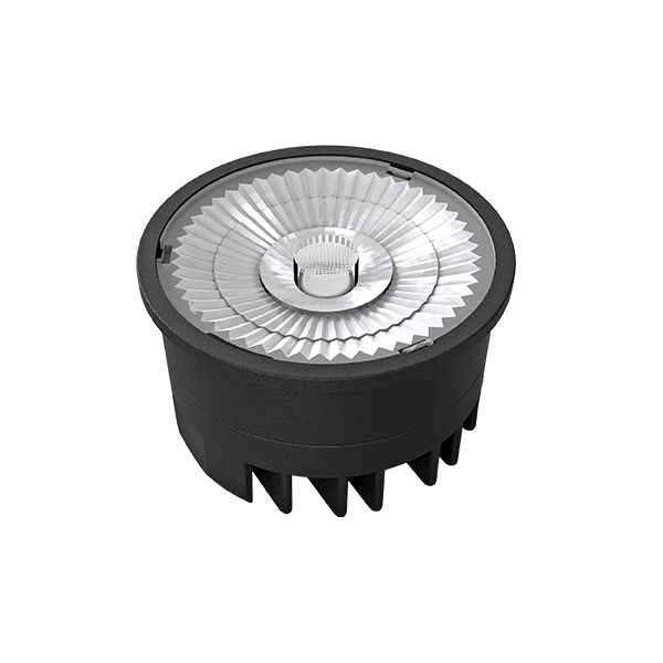 slim module 30mm height aluminum plastic anti-glare lens version led recessed downlight module cob down light