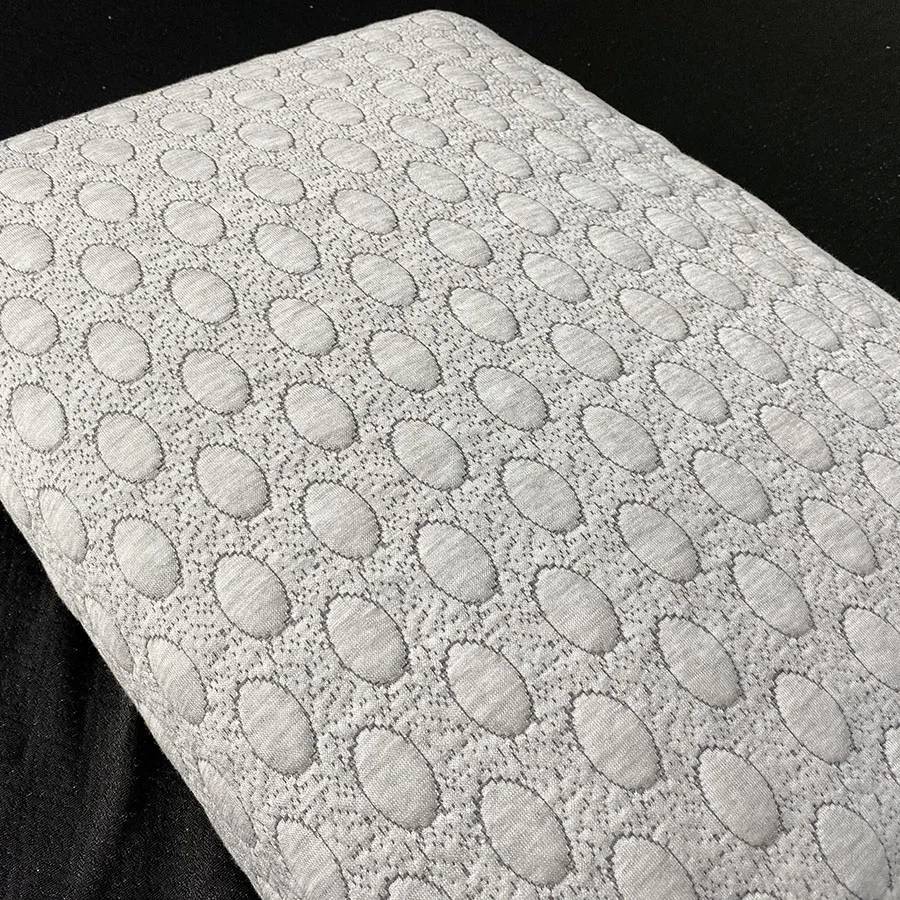 2022 New Style Knitted Mattress Ticking Fabric With Hemp Grey For Home Textile