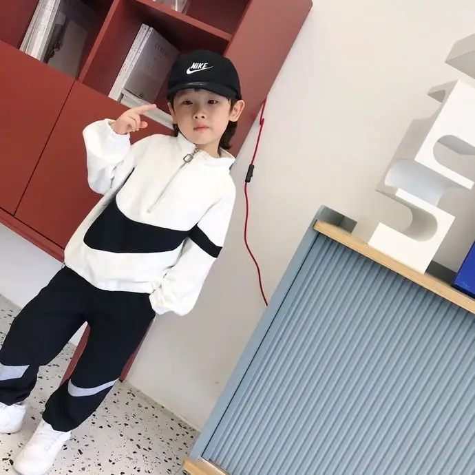 Сезон осень-зима; Новый стиль; Детское модное молния пуловер свитер с длинными рукавами