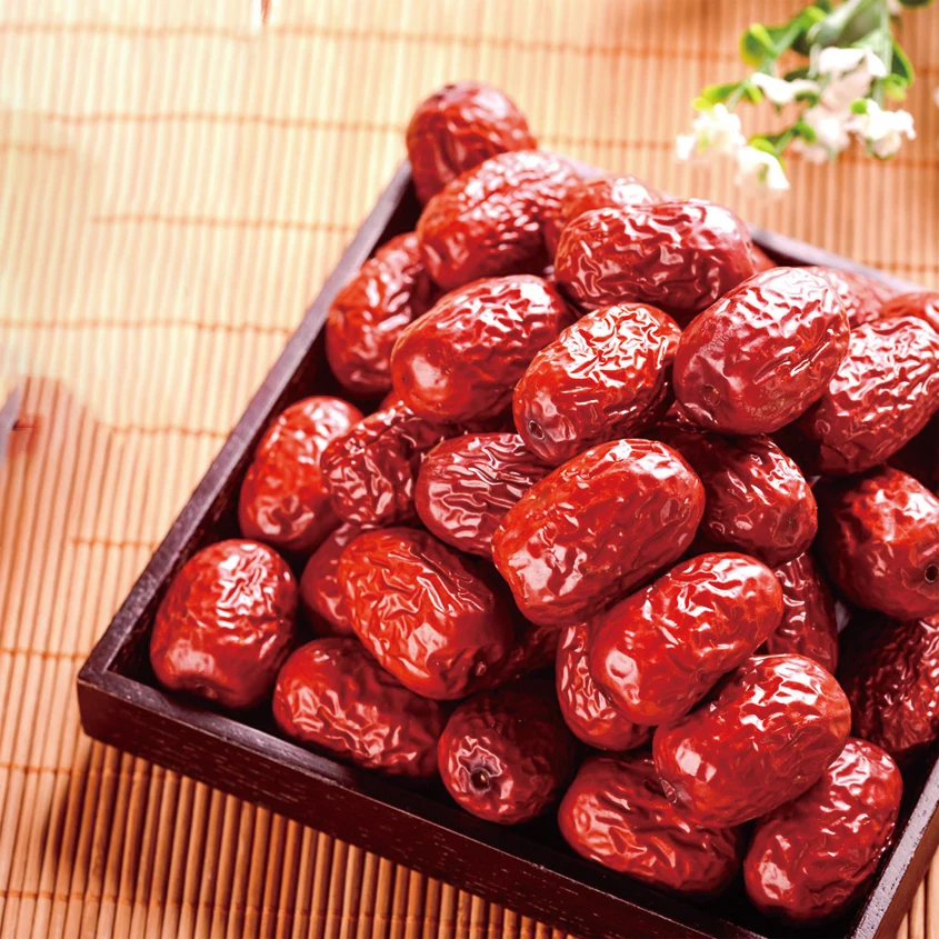 Xinjiang Organic Fresh Dry Red Dates A Grade ziziphus jujuba red