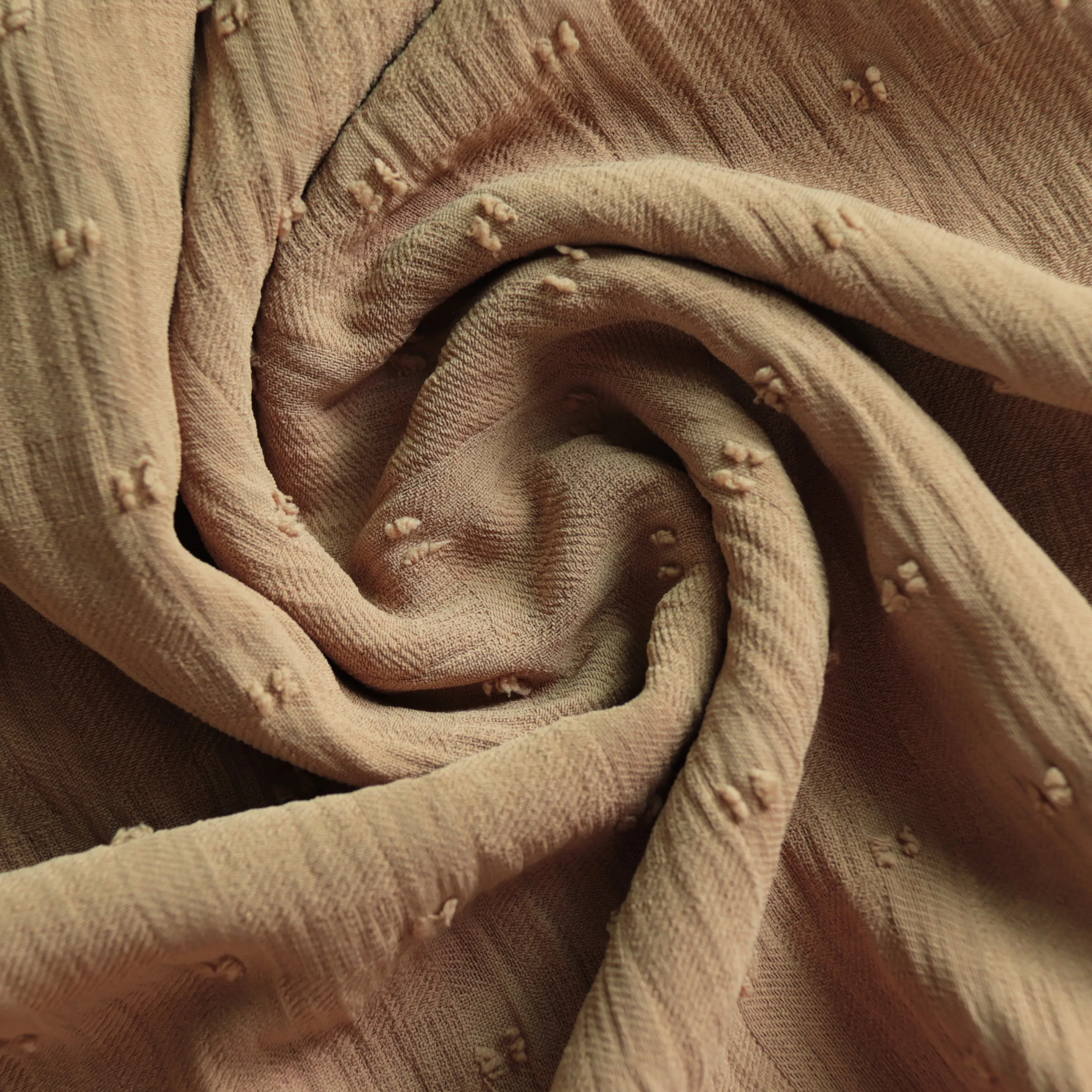 hot sale 180g plaid small dot crinkly flower cut jacquard fabric